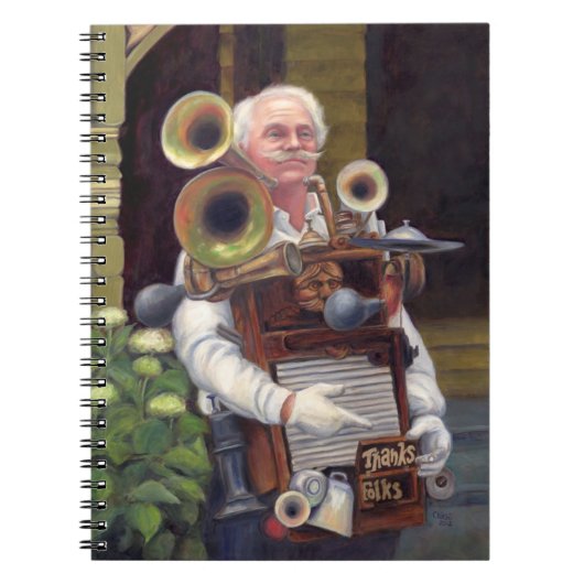 Dank Focks - Musik-Mann Notizblock (Vorderseite)