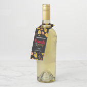 Dank Friendsgiving Geschenk Flaschenanhänger (Angewinkelt)