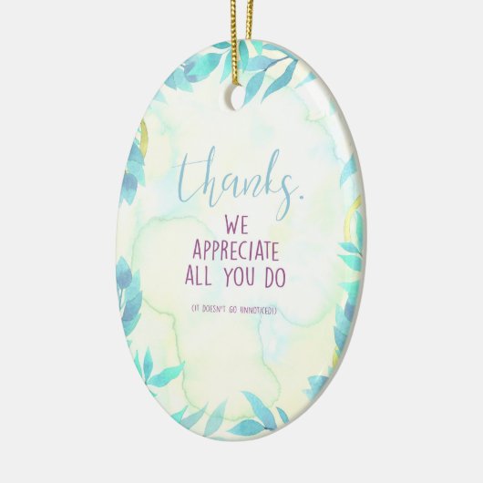 Dank für alle tun Sie Keramik Ornament (Links)