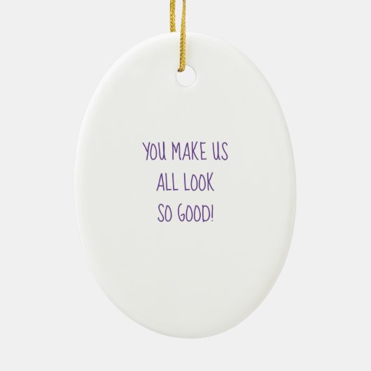 Dank für alle tun Sie Keramik Ornament (Hinten)