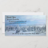 Dank für Ausdrücke des Beileids Dankeskarte (Vorderseite)