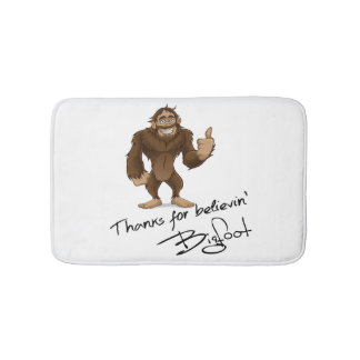 Dank für Believin Bigfoot Autogramm Badematte