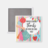 Dank für den Zustelltreiber für zusätzliche Meilen Magnet (Vorderseite/Rückseite)