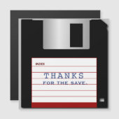 DANK FÜR DIE GERETTET MAGNETKARTE (Vorne/Hinten)