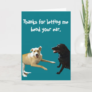 Dank für die Gesprächs-Karte Dankeskarte