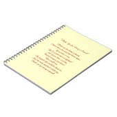 Dank für Sein mein Freund - Notizbuch Notizblock (Linke Seite)