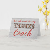 Dank Fußball-Trainer von US Football Letters Karte (Gelbe Blume)