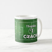 Dank Fußball-Trainerfeld Kaffeetasse (VorderseiteRechts)