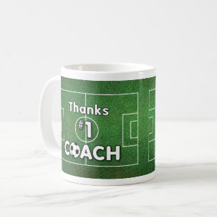 Dank Fußball-Trainerfeld Kaffeetasse