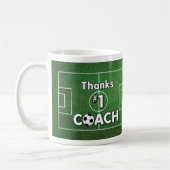 Dank Fußball-Trainerfeld Kaffeetasse (Links)
