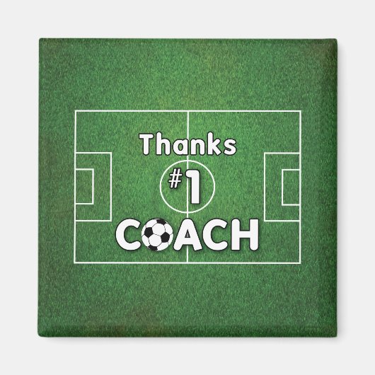 Dank Fußball-Trainerfeld Magnet (Vorne)