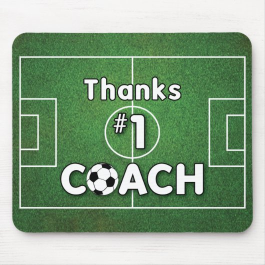 Dank Fußball-Trainerfeld Mousepad (Vorne)