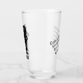 Dank Glasses Personalisiert Fun Erntedank Decor Glas (Links)