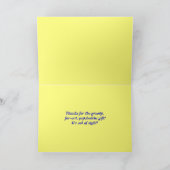 Dank Groovy Krawatte Dye Card Dankeskarte (Innenseite)