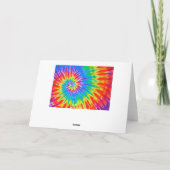 Dank Groovy Krawatte Dye Card Dankeskarte (Rückseite)