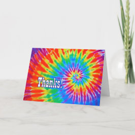 Dank Groovy Krawatte Dye Card Dankeskarte