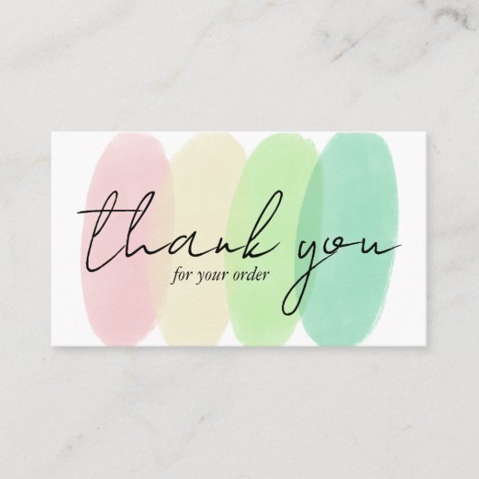 DANK Hübsche Minimalistische Pastellobby bestellen Visitenkarte (Vorderseite)