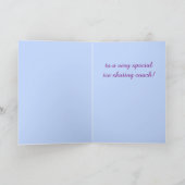 Dank Ice Skaten Coach Card Dankeskarte (Innenseite)