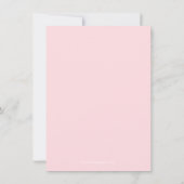 DANK IHNEN BABY SHOWER PINK FLORAL ROSE MIRL DANKESKARTE (Rückseite)