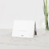 DANK IHNEN Bar mitzvah Goldstar dunkelblau Dankeskarte (Rückseite)