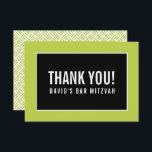 DANK IHNEN BAR MITZVAH minimalistisches Gitter Lim Dankeskarte<br><div class="desc">per kat massard >>> https://linktr.ee/simplysweetpaperie << Eine einfache, stilvolle Art zu sagen, danke an Ihre Gäste für die Teilnahme an Ihrer Veranstaltung. Als Vorlage können Sie ganz einfach Ihre eigenen Daten hinzufügen oder auf die Schaltfläche Anpassen klicken und Text, Schriftart, Größen etc. hinzufügen oder ändern TIPP: 1. Um Grafiken zu...</div>