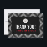 DANK IHNEN BAR MITZVAH Moderne geometrische Schwar Dankeskarte<br><div class="desc">per kat massard >>> https://linktr.ee/simplysweetpaperie << Eine einfache, stilvolle Art zu sagen, danke an Ihre Gäste für die Teilnahme an Ihrer Veranstaltung - einschließlich Ihrer Veranstaltung Logo-Setup als Vorlage ist es einfach für Sie, Ihre eigenen Details hinzufügen, oder drücken Sie die Schaltfläche Anpassen und Sie können hinzufügen oder ändern Text,...</div>