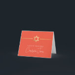 DANK IHNEN Bar mitzvah moderne jüdische Sternorang Dankeskarte<br><div class="desc">[ HINWEIS - DER GOLD-EFFEKT IST EIN DRUCKENDES BILD ] Ein modernes, einfaches Design für DANK YOU CARD Setup als Vorlage. Es ist einfach für Sie, Ihre eigenen Daten hinzuzufügen, oder auf die Schaltfläche Größe zu drücken und Sie können Text, Schriftart, Anpassungen, etc. TIPP: 1 hinzufügen oder ändern. Um die...</div>