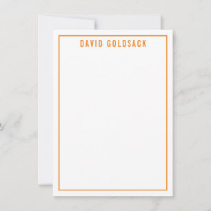 DANK IHNEN BAR MITZVAH Moderne Orange Dankeskarte