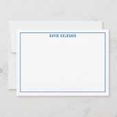 DANK IHNEN BAR MITZVAH Moderne, schlichte königlic Dankeskarte (Vorderseite)