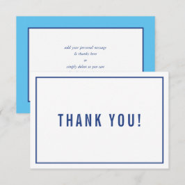 DANK IHNEN BAR MITZVAH Moderne, schlichte königlic Dankeskarte