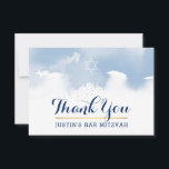 DANK IHNEN BAR MITZVAH Moderner Stern Blau Wasserf Dankeskarte<br><div class="desc">per kat massard >>> kat@simplysweetPAPERIE.com << Eine einfache, stilvolle Art zu sagen, danke an Ihre Gäste für den Besuch Ihres Kindes BAR MITZVAH Setup als Vorlage ist es einfach für Sie, Ihre eigenen Daten hinzuzufügen, oder klicken Sie auf die Schaltfläche Anpassen und Sie können hinzufügen oder ändern Text, Schriftart, Größen...</div>