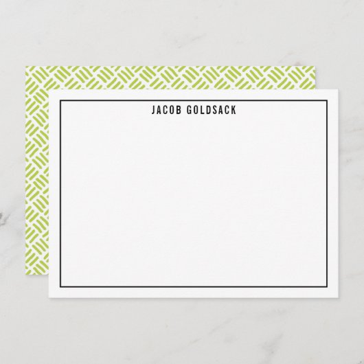 DANK IHNEN BAR MITZVAH modernes schlichtes Gitter Dankeskarte (Vorne/Hinten)