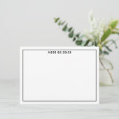 DANK IHNEN BAR MITZVAH modernes schlichtes Gitter Dankeskarte (Stehend Vorderseite)