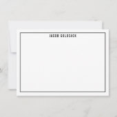 DANK IHNEN BAR MITZVAH modernes schlichtes Gitter Dankeskarte (Vorderseite)