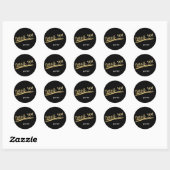 DANK IHNEN Black & Gold Custom Chic Sticker (Blatt)
