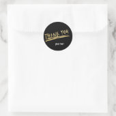 DANK IHNEN Black & Gold Custom Chic Sticker (Tasche)