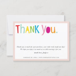 DANK IHNEN Business moderne helle Typografie Dankeskarte