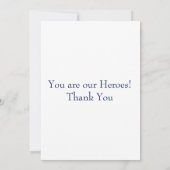 DANK IHNEN CCPD flach danke Karte (Rückseite)