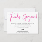 DANK IHNEN EINFÜGEN moderne lässige Biro-Business Dankeskarte (Vorderseite)