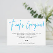 DANK IHNEN EINFÜGEN moderne niedliche Biro Busines Dankeskarte (Stehend Vorderseite)