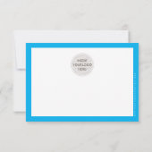 DANK IHNEN EINFÜGEN moderne niedliche Biro Busines Dankeskarte (Rückseite)