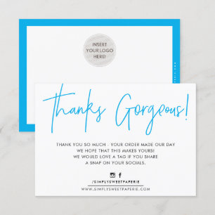 DANK IHNEN EINFÜGEN moderne niedliche Biro Busines Dankeskarte