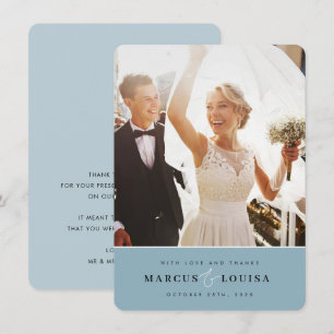 DANK IHNEN Foto elegante niedliche Ampere und stau Dankeskarte