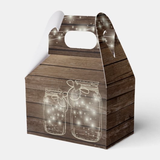DANK IHNEN Gable Box Personalisiert Rustic Mason J Geschenkschachtel (Rückseite)
