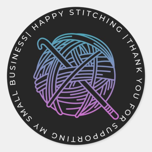 DANK IHNEN GARN STICKERS (Vorderseite)