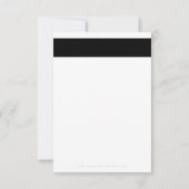 DANK IHNEN Geschäftsauftrag einfügen moderne Schwa Dankeskarte (Rückseite)