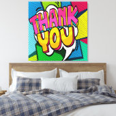 DANK IHNEN gestylte Canvas Print Leinwanddruck (Insitu (Schlafzimmer))