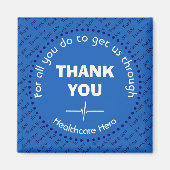 DANK IHNEN Gesundheitsfürsorge Hero NHS BLUE Magnet (Vorne)
