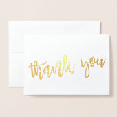 DANK IHNEN handgetippt moderne Art GOLD FOIL Folienkarte (Vorderseite mit Umschlag)