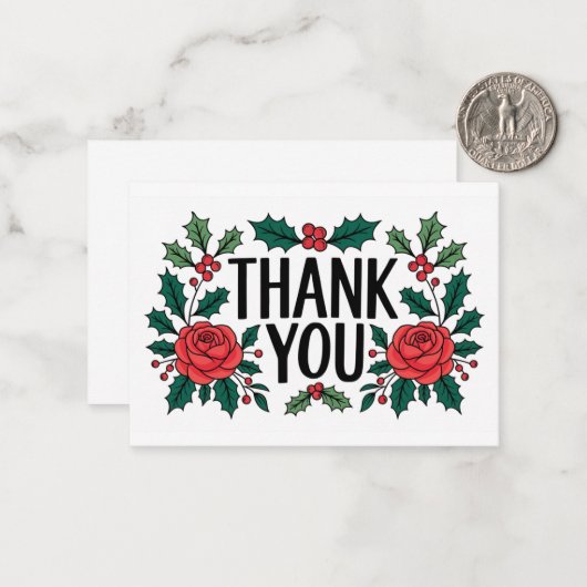 DANK IHNEN Karten Weihnachtsthema (Vorderseite/Rückseite Beispiel)